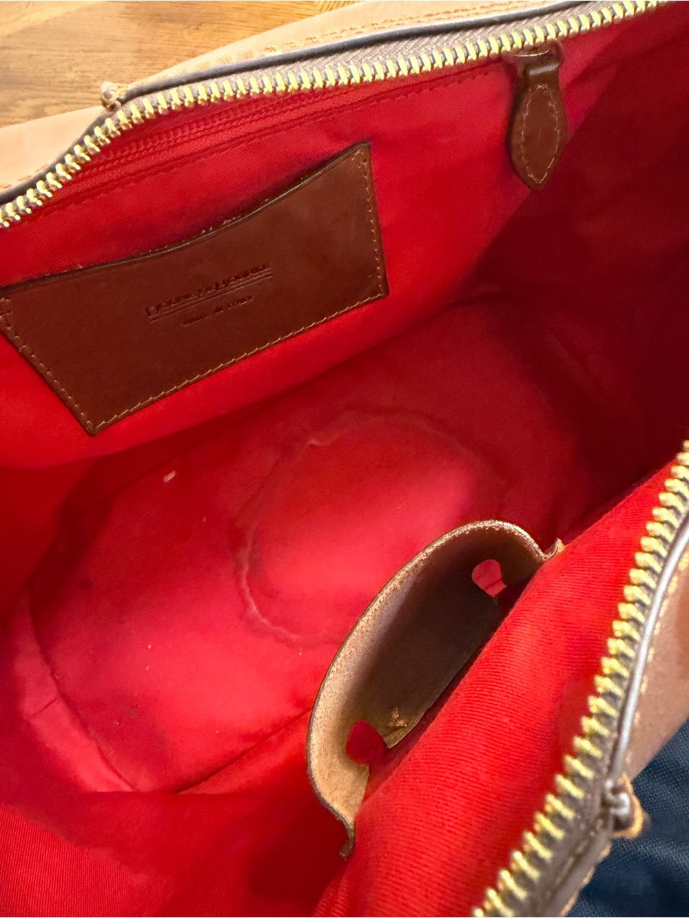 Dooney & Bourke Tan Brown Leather Shoulder Tote - Picture 10 of 10